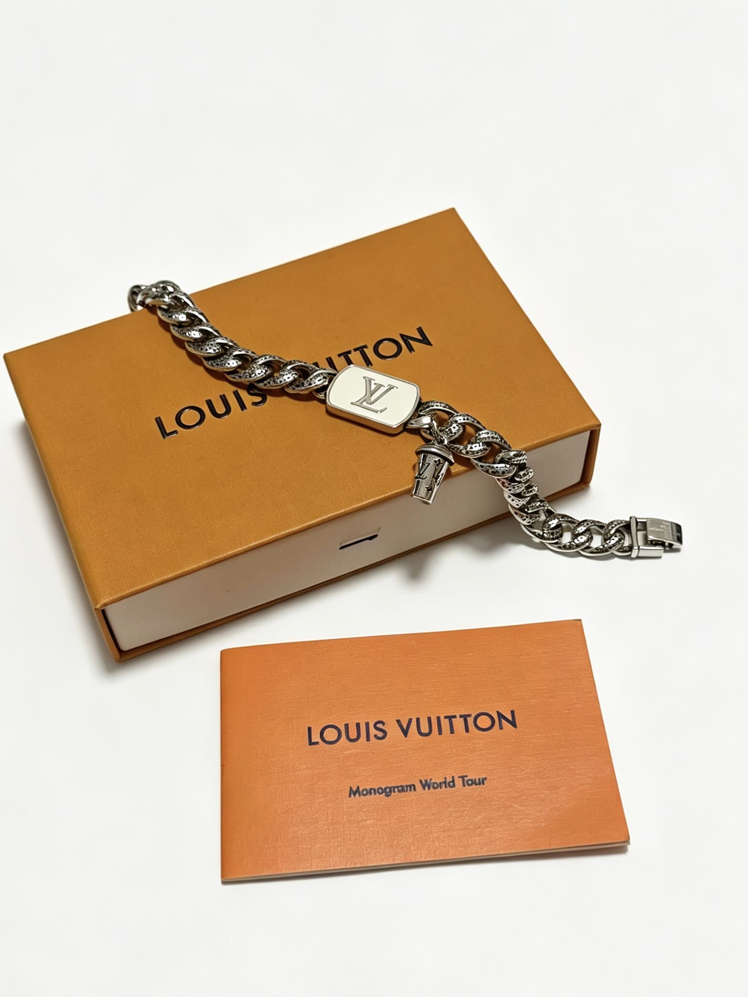 Louis Vuitton Silver Tone Bracelet